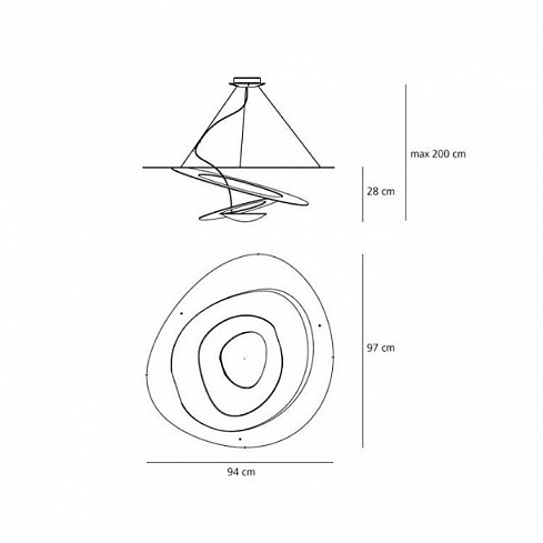 Люстра Artemide Pirce White Pirce 1239010A