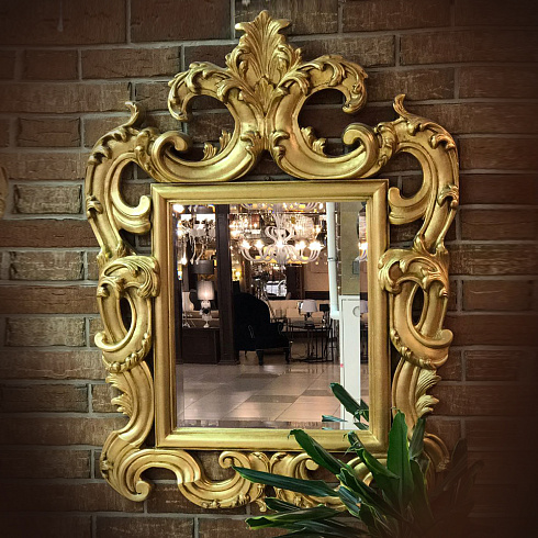 Зеркало Lamp2 3000 gold FIORE