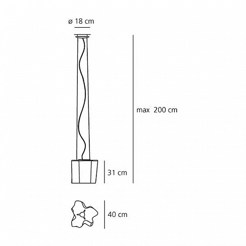 Подвесной светильник Artemide 0453020A Logico