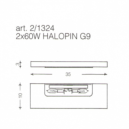 Настенный светильник Sothis 2/1324-7-80 1324