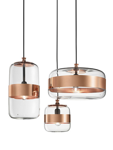 Подвесной светильник Vistosi FUTURA SP M clear/copper Futura FUTURA SP M CR/RA R_N