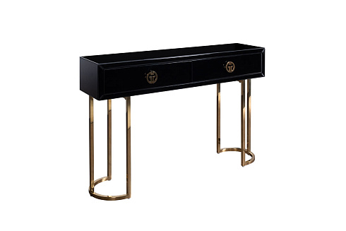 Консоль GD 2 ящика черная см Garda Decor KFG16701 