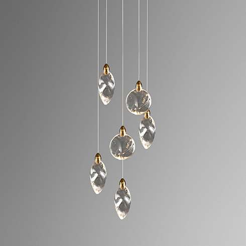 Подвесной светильник Delight Collection MT9176-6H titanium gold Colvin
