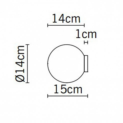 Настенный/Потолочный светильник Fabbian Lumi Sfera d14 Lumi F07G2501