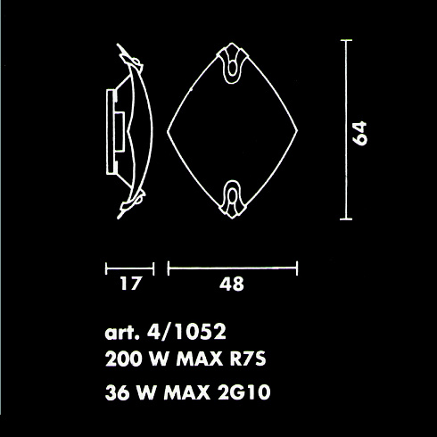 Настенный светильник Sothis 4/1052-E-96 1052