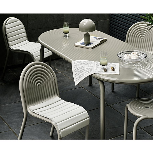 Стол Tom Dixon Groove Obround Putty Groove GRDT01PU-M1