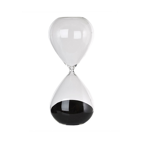 Часы Pols Potten Sandglass ball L black Sandglass 110-300-154