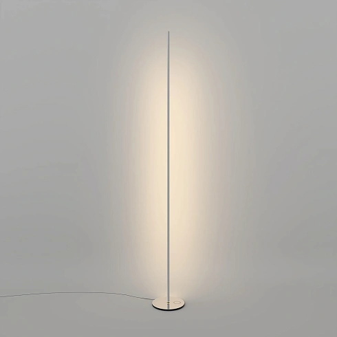 Напольный светильник Viabizzuno Tubino nero55/acciaio inox supermirror 3000K  Tubino Via.599.04.30