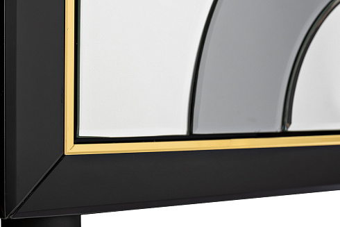 Консоль 2 ящика зеркало двухцветное см Garda Decor KFG122 