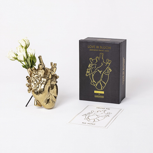 Ваза Seletti Love in Bloom Gold Love in Bloom 09921