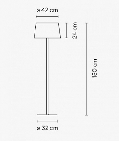 Торшер Vibia Warm 4906 Brown Warm 490628