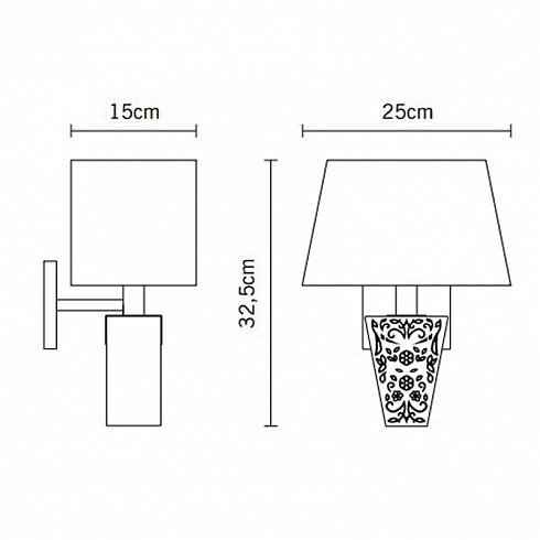 Настенный светильник Fabbian D69D0301 Vicky