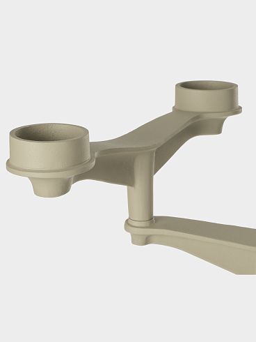 Подсвечник Tom Dixon Spin Large Putty Spin SPC02PU