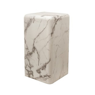 Pillar marble white S