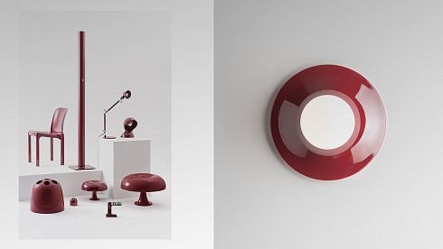 Настенный/Потолочный светильник Artemide Teti Ruby Red Ruby Red AS04812001