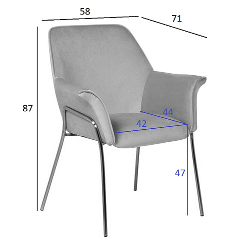 Кресло Garda Decor 30C-1127-Z GRE 30C-1127-Z