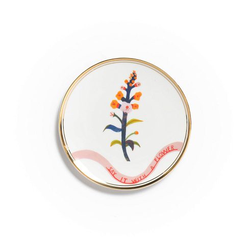 Десертная тарелка Bitossi Home Betonica Botanica BOT00171