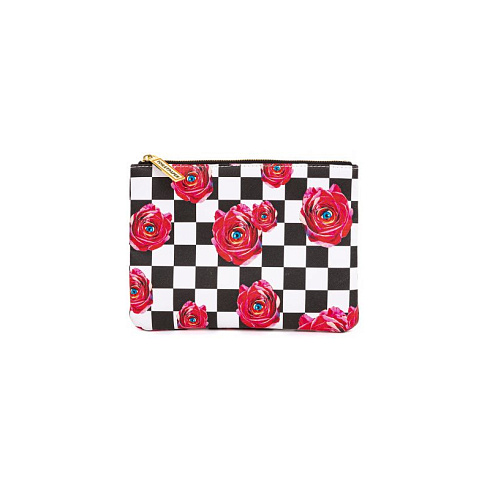 Косметичка Seletti Roses on Check Toiletpaper Bag 02531