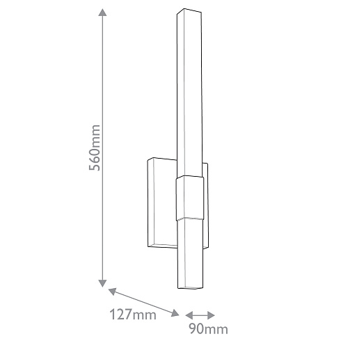 Настенные фонари Kichler KL-NOCAR-M-BK 