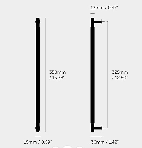Ручка-скоба Buster and Punch Pull Bar Linear Large Brass Linear GPB-05296
