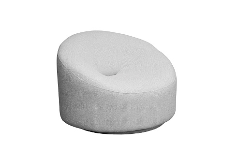Кресло поворотное LUNA букле белый Flona SVBEG см Garda Decor LUNA-2K-БЕЛ Flona SVBEG 