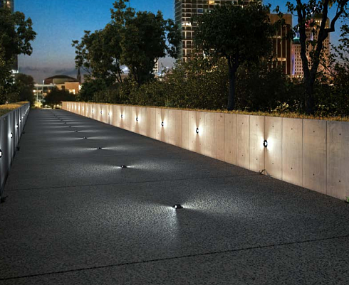 Настенный светильник AUGENTI Cut 45 2W 2700K on/off Cut 4045R/HRCC1L