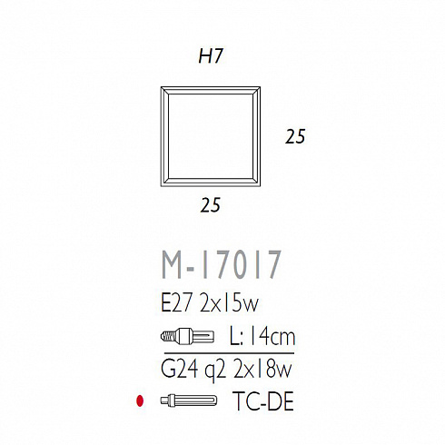 Настенный/Потолочный светильник Ole M-17017 Oak Box