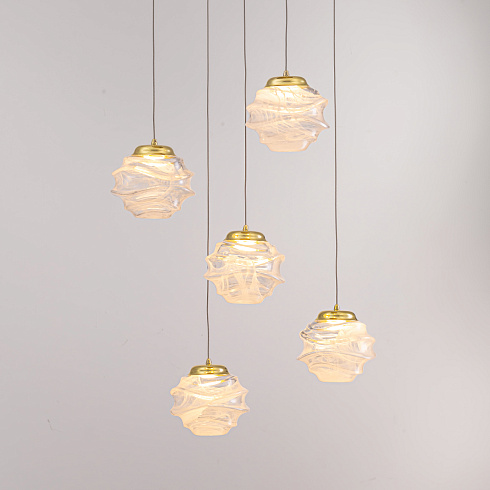 Подвесной светильник Delight Collection MD25030003-5A gold/clear MD25030003