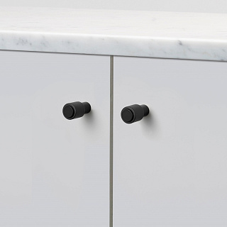 Knob Cast Welders Black set of 2