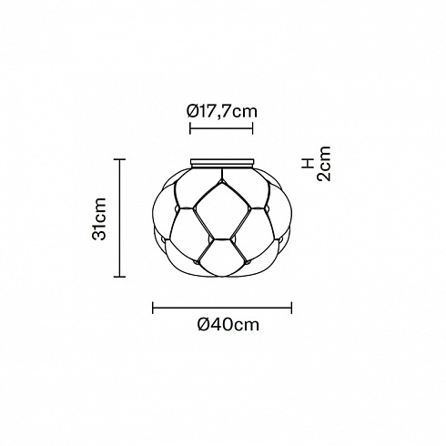 Потолочный светильник Fabbian Cloudy d40 LED Cloudy F21E0271