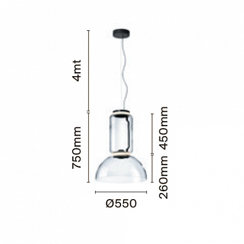 Подвесной светильник Flos Noctambule S 1 Bowl Noctambule F0263000