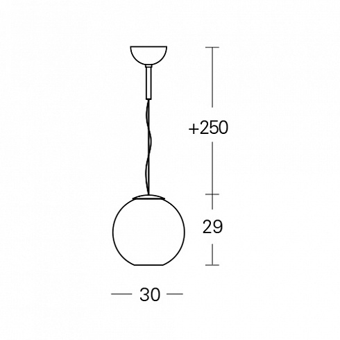 Подвесной светильник Fontana Arte 3644CR GLOBO DI LUCE