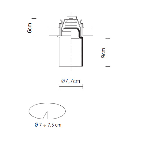 Встраиваемый светильник Fabbian D14F1101 Mono