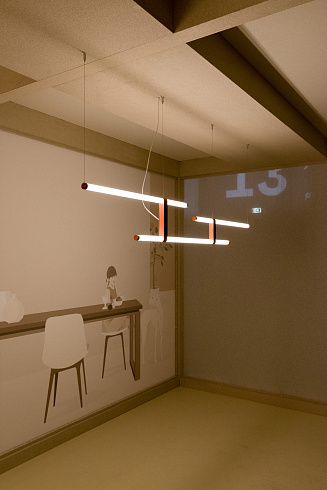 Подвесной светильник Axo Light Paralela Horizontal 2 Earth Red Paralela