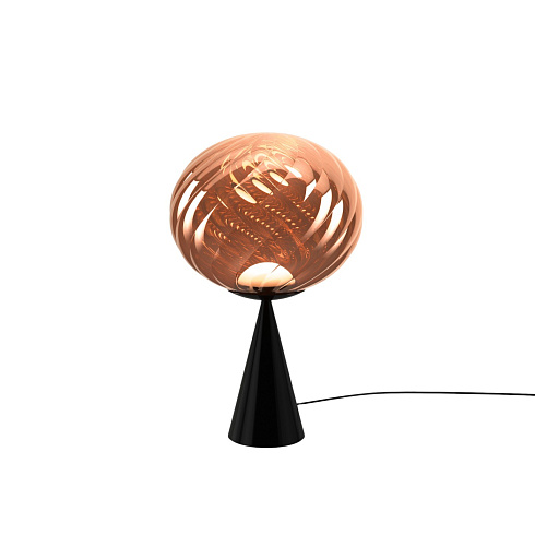 Настольная лампа Tom Dixon Whirl Cone Fat Copper/black LED Whirl WHS01CO-TUN01M2