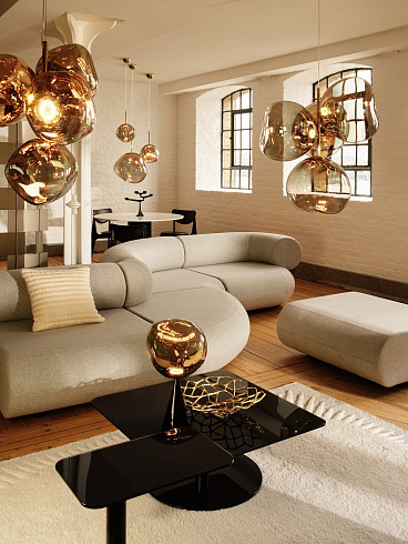 Подвесной светильник Tom Dixon Melt Mini Bronze Led Melt MES04BR-PEUM2