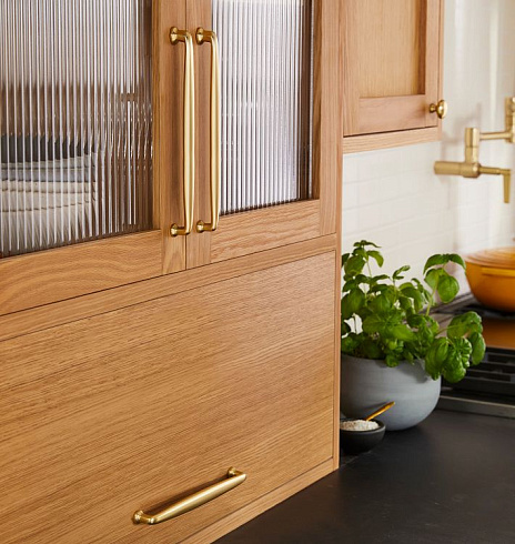 Ручка для бытовой техники Rejuvenation Claybourne L30.5cm Aged Brass Claybourne 9813096