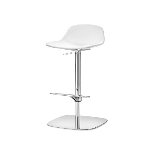 Барный стул Veneta Cucine Virgola Updown white Virgola 9DSG3W+ecopelle white/cromo