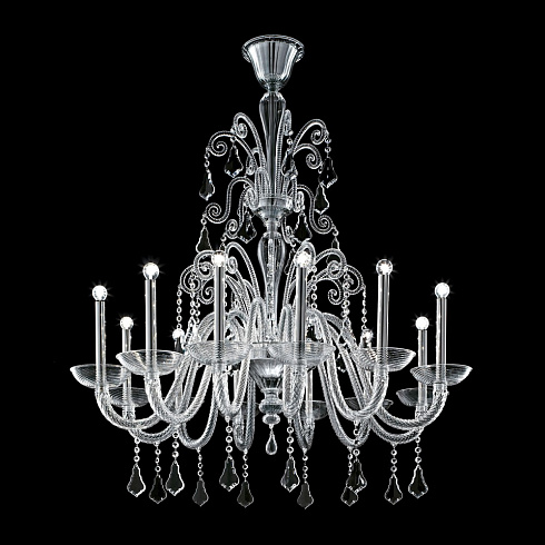 Люстра Barovier & Toso 5555/12 Izmir 5555/12/LQ/CL Люстра Barovier & Toso 5555/12 Izmir 5555/12/LQ/CL