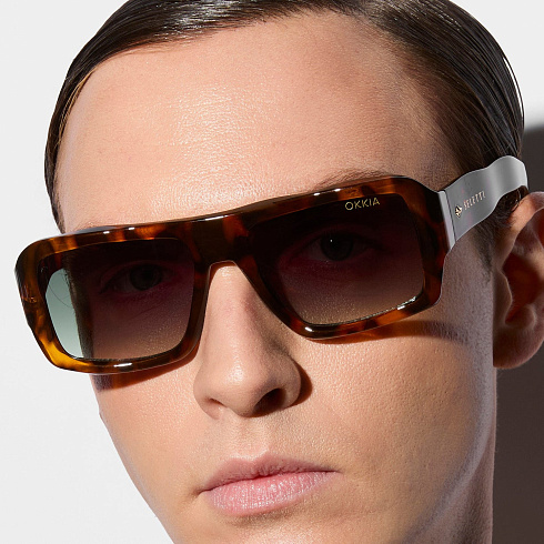 Солнцезащитные очки Seletti KANSAS - Green Gradient SELETTI X OKKIA OKS01-CHG