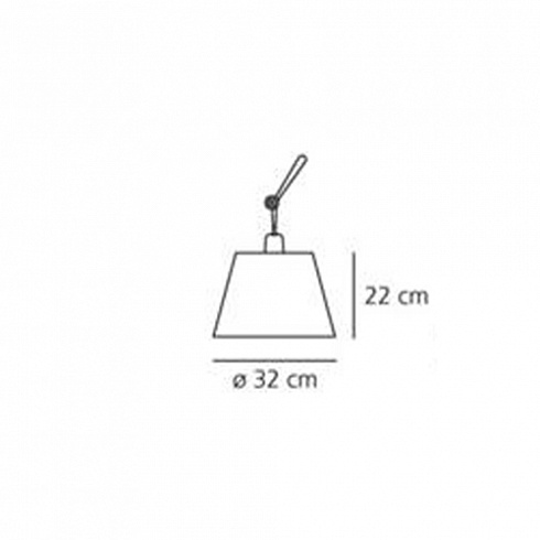 Абажур Artemide 0780010A Tolomeo Mega