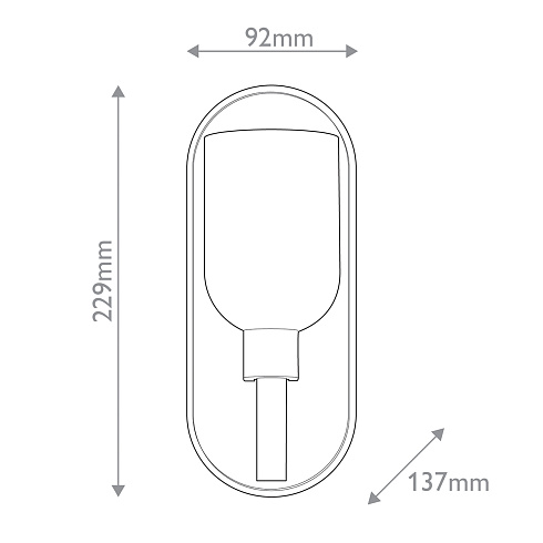 Настенные светильники Alora QN-LUCIAN1-VBS-AR 