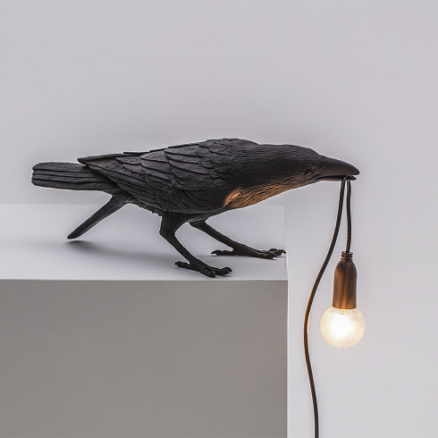 Настольная лампа Seletti Bird Playing Black Bird Lamp 14736
