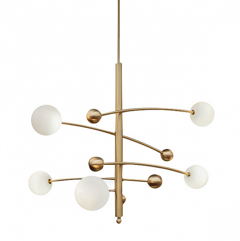 Люстра Delight Collection Globe Mobile 5 brass Globe Mobile 10215P/5 brass