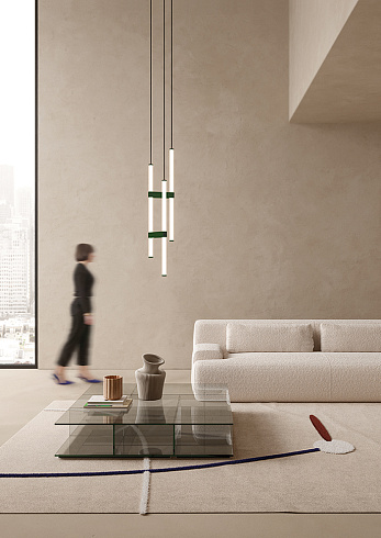 Подвесной светильник Axo Light Paralela Vertical 6 black Paralela