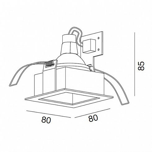 Встраиваемый светильник Wever & Ducre 14501 PLANO 1 AS PLANO