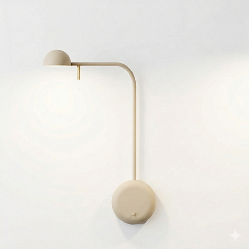 Настенный/Потолочный светильник Vibia Pin 1680 Black 2700K On/Off Pin 168011/10