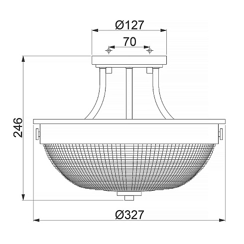 Потолочный светильник Quoizel QZ-MANTLE-SF-IS  QZ/MANTLE/SF IS