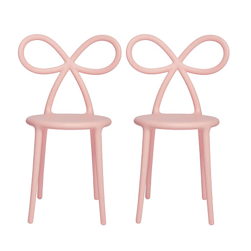 Стул Qeeboo Ribbon pink - Set of 2 Ribbon 80001PI-O