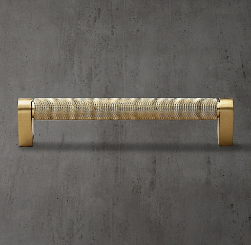 Ручка-скоба Restoration Hardware Lambeth Knurled L.60.9 Lac.Burnished Brass Lambeth Knurled 10014751 LBB